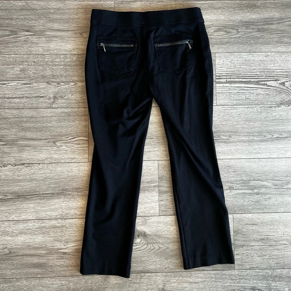INC International Concepts Women’s Stretch Ponte Pant Black 10 Petite Straight